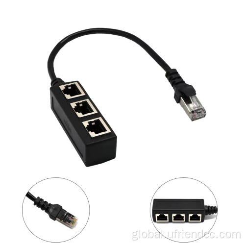 RJ45 adapter dual female port CAT5 Ethernet Cable